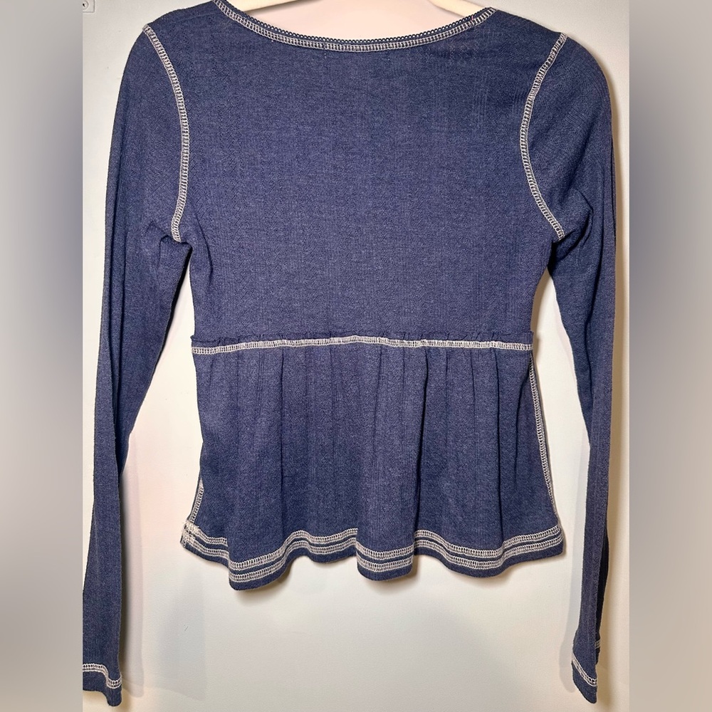 Babydoll Henley Top - Picture 2 of 6
